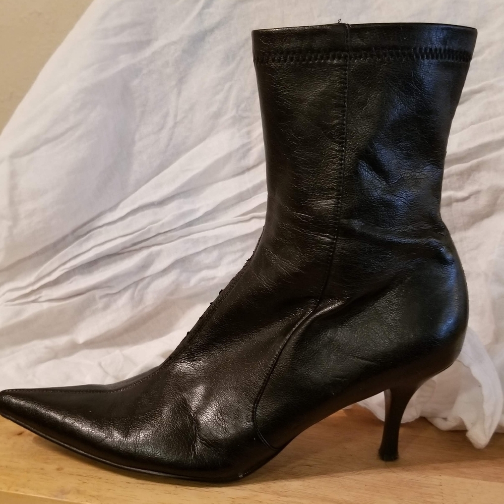Wicked, witchy, pointy toe boots
